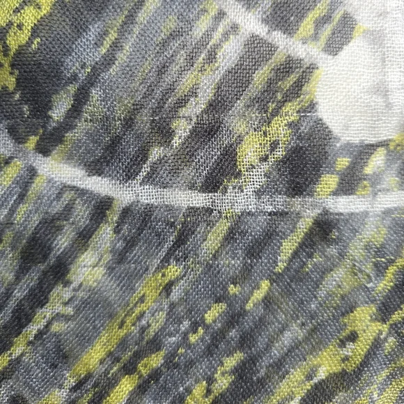 Loro Piana Green and Gray Cashmere Silk Scarf - Picture 9 of 12